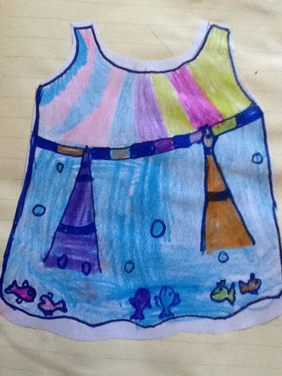 Dress design by Emaan Saleem from Pakistan, 5 years old