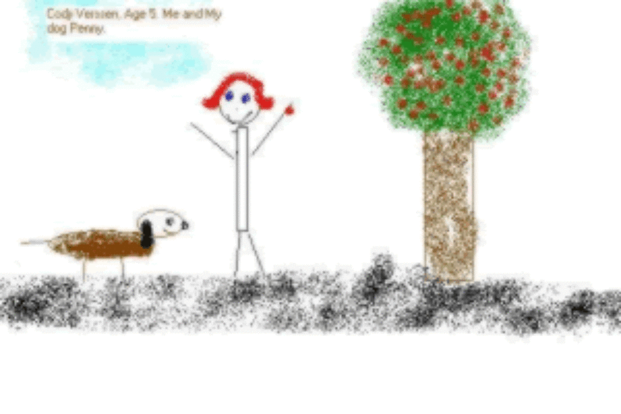Me and My Dog Penny by Cody Verssen from Las Vegas, USA, 5 years old